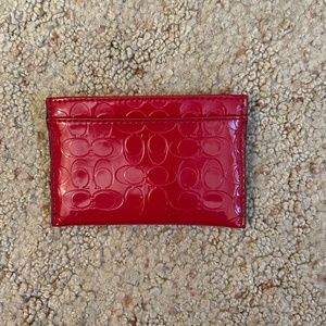 Coach Wallet - Glossy Red